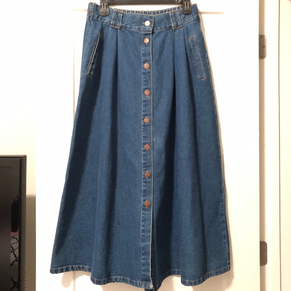 Vintage Maxi denim skirt